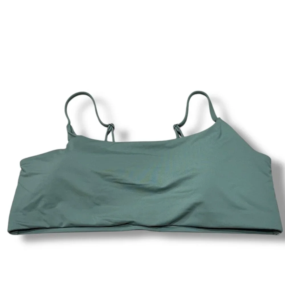 NWT Athleta Women's Green Scoop Bikini Top D-DD Size XL - Picture 4 of 4